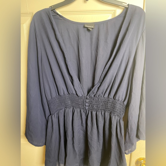 Torrid “BABYDOLL GEORGETTE SMOCKED BLOUSE” Size 2XL - Picture 5 of 11